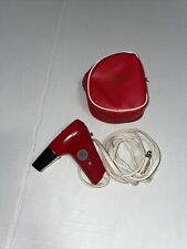 Vintage red Small Travel Blow Dryer with Case/ by Celebrity #148B/ Made in Japan picture