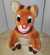 Gemmy Plush Rudolph The Red Nosed Reindeer Talking Singing Animated picture