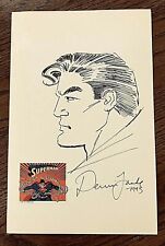DENNIS JANKE Original Ink Sketch  SUPERMAN: THE MAN OF STEEL  Signed 1993 picture