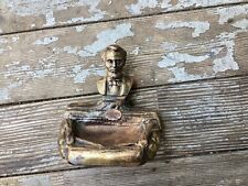 vtg. abe lincoln bust, washington, dc cast brass ash tray/coin valet picture