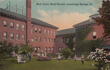 Postcard Rear Court Hotel Bartlett Cambridge Springs PA  picture