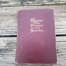 Vintage 1956 Hymns for Praise and Service Hymnal Prayer Book Religious HC picture