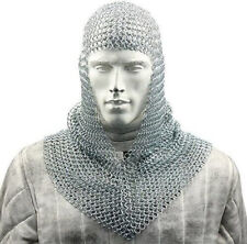 Medeival Warrior Replicas Medieval Chainmail Coif Armor picture