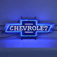 Chevrolet Bowtie Auto Light Car Garage Highway Banner Neon Light Sign 37