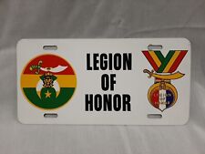 Vintage Shriners Legion of Honor Metal Car License Plate picture