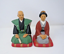 Hakata Urasaki Doll Clay Parents Of BrideGroom Figurines Couple  picture
