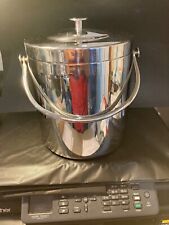 Vintage Heavy Duty Chrome Ice Bucket 7 Inches Base picture