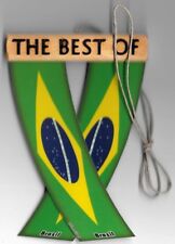 Rear view mirror car flags Brazil Brazilian unity flagz for inside the car picture