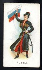 RUSSIA #9 1908 FLAG GIRLS OF ALL NATIONS WILLS VICE REGAL TOBACCO EXCELLENT picture
