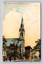 Wheeling WV-West Virginia, 4th ME Church, Religion, Vintage c1912 Postcard picture
