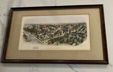 Princeton University antique Framed Colored Print. picture