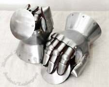 Stainless Steel Medieval Gothic Gauntlets Knight Armor Gloves   picture