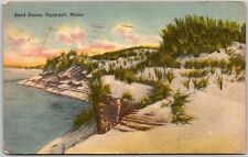 1954 Sand Dunes Ogonquit Maine ME Scenic View Posted Postcard picture