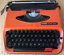 Brother Young Elite Typewriter Retolo Vintage Collection Display Antique Orange picture