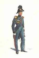 Illustration J.Demart Militaria Belgium Engineering Officer 1834 picture