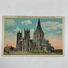 Postcard New York City NY Cathedral St John Divine Church Unposted 1930s picture