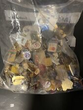 Huge Vintage Lot Of Lapel Hat Pins  Reseller/Collector Lot Junk Drawer Stock $$$ picture