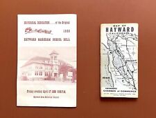 Vintage Official Map, History Brochure for Hayward, California 1950’s-1960’s picture