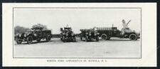 1917 White fire engine Manila Philippines FD truck photo print article picture