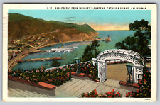 c1920s Avalon Bay Wrigley's Gardens Catalina Island CA Vintage Postcard picture