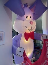 Gemmy Airblown Inflatable Happy Easter Bunny w/ Hershey's Banner 42616 M461 RARE picture