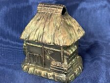 Vintage Japanese Brass? House Water Mill Shaped Incense Burner Japan picture