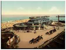 England. Ramsgate. Royal Victoria Pavilion and Harbour Vintage Photochrome by picture