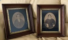 Marked Antique Photos In Frames BARBER family - Bath area of Ohio picture