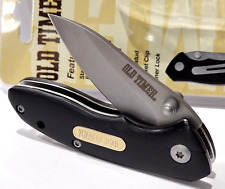 Schrade Old Timer Spring Open Assisted Drop Point Folding Pocket Knife EDC picture