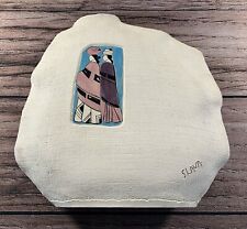 Original Vintage Slava 1987 Southwestern Indian Decorative Clay Pottery Vase 17