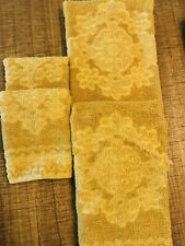 Fashion Manor Hand Towels And Wash Rags 2 Each Burnt Yellow Vintage Bath picture