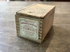 Rare Vintage 1900s Wooden Dovetailed Box Ammoniated Mercury Poison Chas Pfizer picture