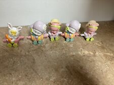 vtg lot of 5  Applause Easter rabbit 2 Pigs 2Lambs PVC Train picture