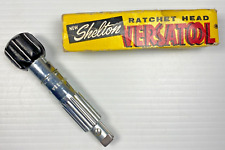 Vintage Shelton Ratchet Head Versatool Multi Bit Screwdriver with Original Box picture