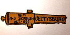 VTG OCTOBER 1958 18TH N-S SKIRMISH GETTYSBURG PATCH picture