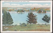 NORWAY, MAINE. C.1933 PC.(M68)~VIEW OF ISLANDS ON PENNESSEEWASSEE LAKE picture
