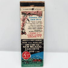 Vintage Matchcover New Mexico Ranchette Real Estate picture