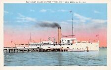 New Bern NC Coast Guard Pamlico Ship Station Hobucken Boat Vtg Postcard C45 picture