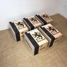 Lot of 5 Liga Privada Papas Fritas Empty Wooden Cigar Boxes 4.5x6x4 #98 picture