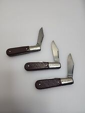 Vintage Imperial USA BARLOW Knife Lot Of 3. Great Condition.  picture