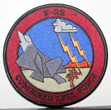 US Air Force F-22 Combined Test Force Insignia Badge Emblem Patch Large V 2 picture