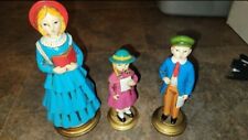 Vintage Set of 3 Dickson Victorian Christmas Carolers Made in Japan picture
