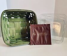 Longaberger 2007 Leaf Green Small Berry Basket SPRING COUNTRY DESK ORGANIZE picture