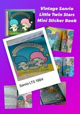 Vintage Sanrio Little Twin Stars Mini Sticker Book 1984/Metallic Foil/Complete picture