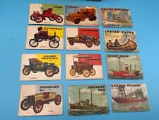 Vintage 1955 Topps Rails & Sails, World on Wheels Cards Lot of 12 picture