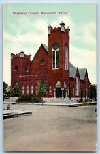 Beaumont Texas Postcard Christian Church Chapel Exterior Building c1910 Vintage picture