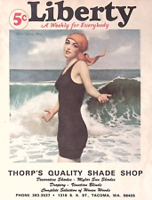 1977 Same Dates as 1927 Liberty Calendar Thorps Quality Shade Shop TACOMA picture