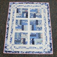 Scrappy Fence Rail Quilt with Chickens picture