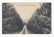 The Entrance Camp Pinelock Columbia NJ Dirt Road Divided Back Artvue Postcard picture