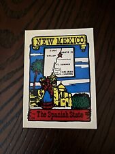 Vintage Souvenir Travel Decal NEW MEXICO “The Spanish State” picture